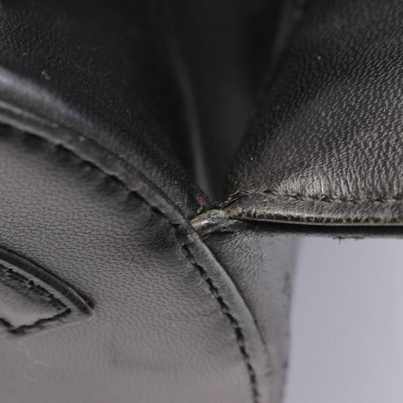 CHANEL chocolate bar Handbag lambskin sheep leather black - Picture 6 of 10